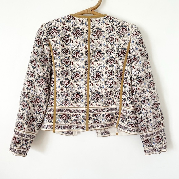 NWOT Tory Burch silk and Cotton Floral blazer size 6 - Picture 9 of 13